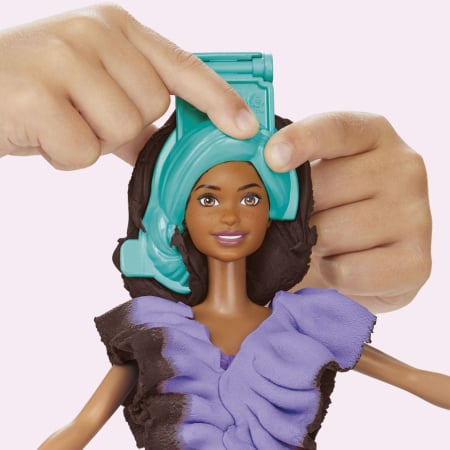 PLAY DOH BARBIE SET PLASTELINA BARBIE FASHIONISTA RUFFLES CREATII VESTIMENTARE [6]