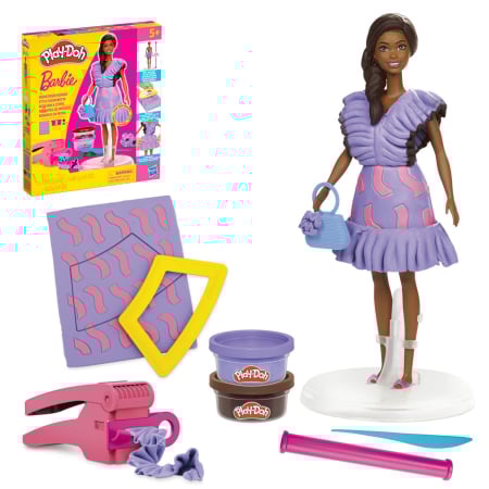 PLAY DOH BARBIE SET PLASTELINA BARBIE FASHIONISTA RUFFLES CREATII VESTIMENTARE [7]