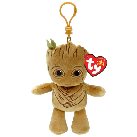 Jucării de pluș - PLUS BRELOC TY 8.5CM BEANIE BABIES MARVEL GROOT