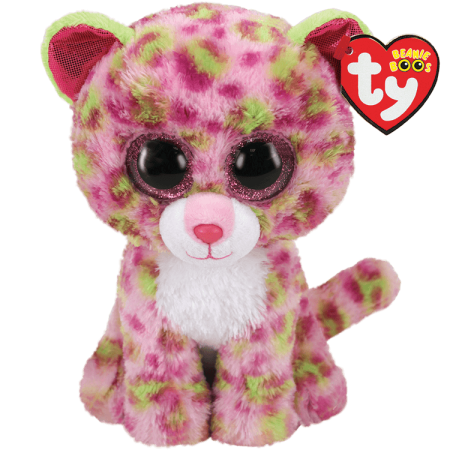 Jucării de pluș - PLUS TY 24CM LEOPARD ROZ
