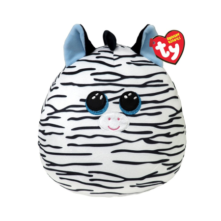 Jucarii de plus - PLUS TY SQUISHY BEANIES ZEBRA XANDER 22CM