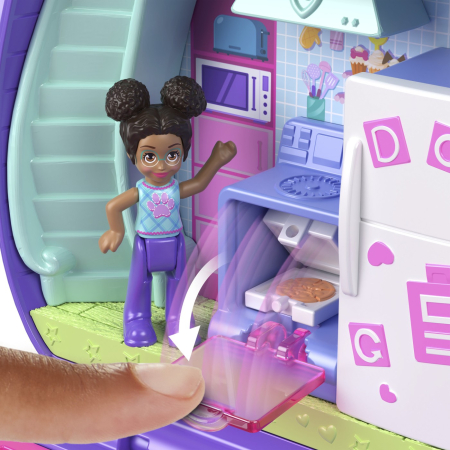 POLLY POCKET SET GENTUTA ANIMALUT CATELUS IN PIJAMA CU ACCESORII [3]