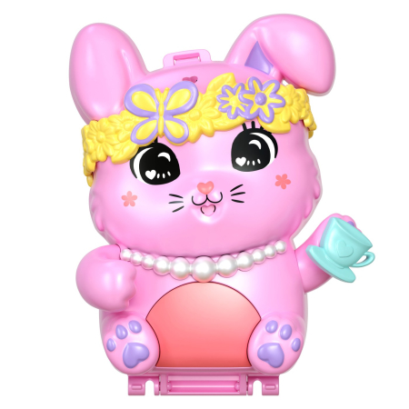 POLLY POCKET SET GENTUTA ANIMALUT IEPURAS LA PETRCERE CU ACCESORII [9]