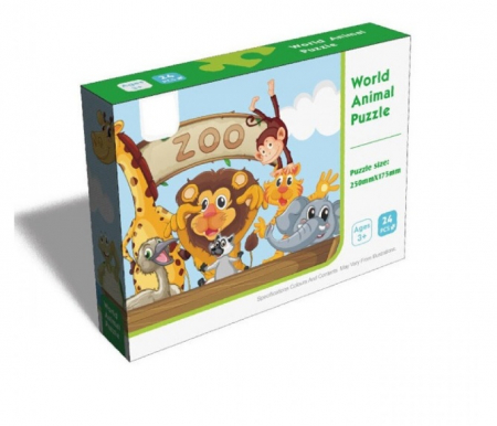Puzzle 24 de piese Animale Zoo [2]