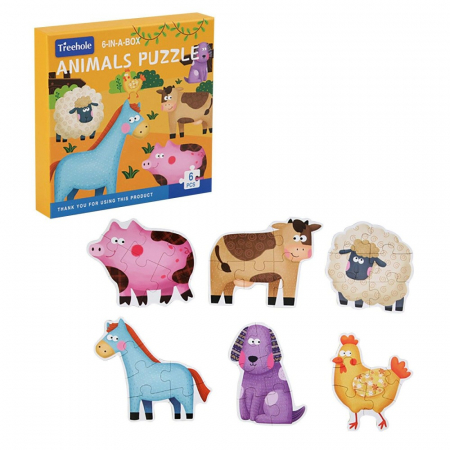 Puzzle 6-in-a-box Animale domestice [0]