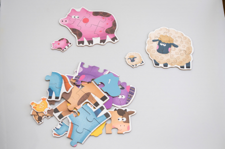 Puzzle 6-in-a-box Animale domestice [3]