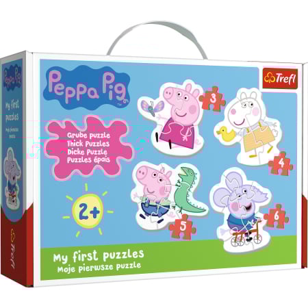 Puzzle - PUZZLE BABY CLASIC SIMPATICA PEPPA PIG 18 PIESE