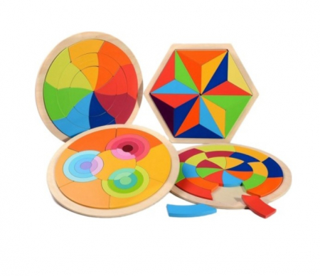 Puzzle curcubeu - joc Montessori [0]