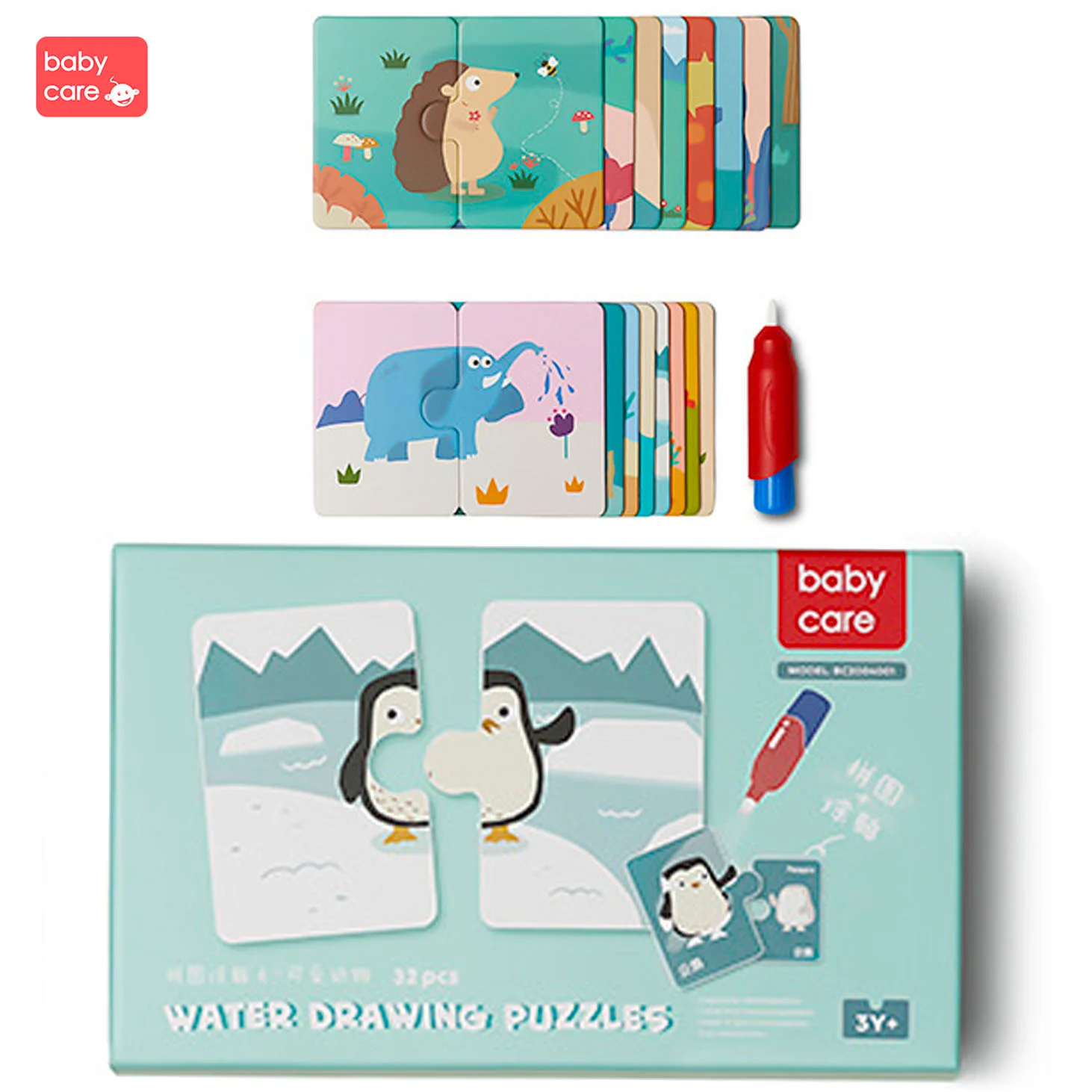 Puzzle de colorat cu apa – Babycare [0]