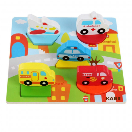 Puzzle din lemn 3D Vehicule [1]