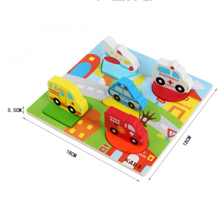 Puzzle din lemn 3D Vehicule [2]