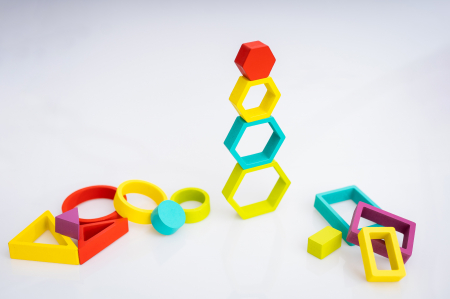Puzzle din lemn – Sortator de forme geometrice [1]