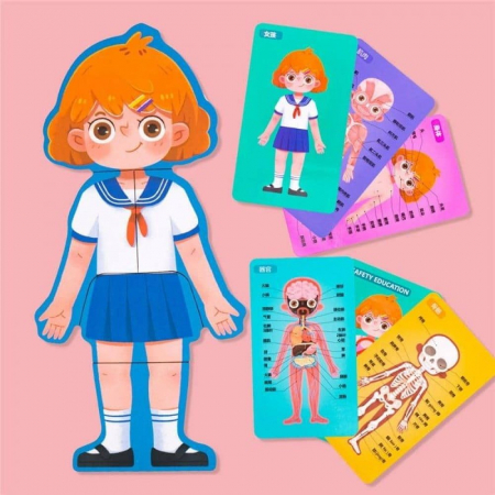 Puzzle educativ. Anatomia corpului omenesc. Fetita [0]