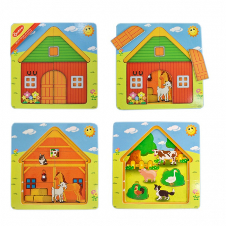 Puzzle Ferma multistrat din lemn [0]