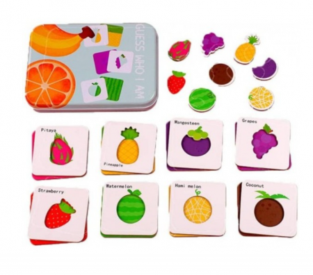 Materiale didactice - Puzzle in cutie metalica FRUCTE