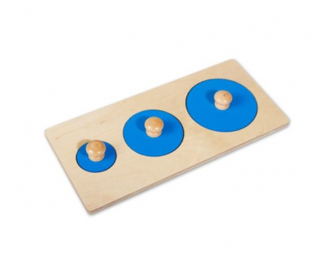 Puzzle incastru din lemn cu maner 3 cercuri [1]