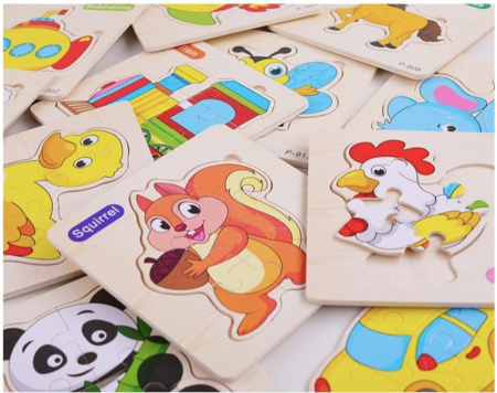 Puzzle incastru lemn BUBURUZA [1]