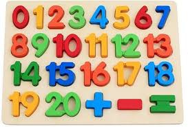 Puzzle lemn 3D, cifre [0]