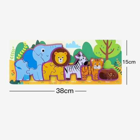 Puzzle mare 3D Animale salbatice [0]