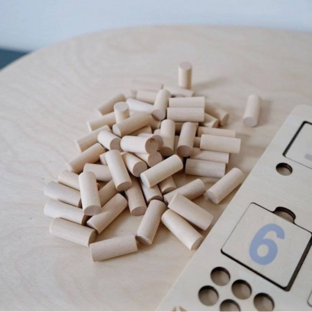 Puzzle Montessori incastru de asociere cifre [2]