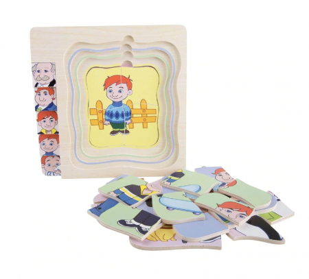 Puzzle multistrat Etapele Vietii Barbat [3]