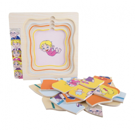 Puzzle multistrat Etapele Vietii Femeie [3]