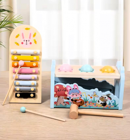 Jucării copii 2-3 ani - Puzzle muzical 3 in 1