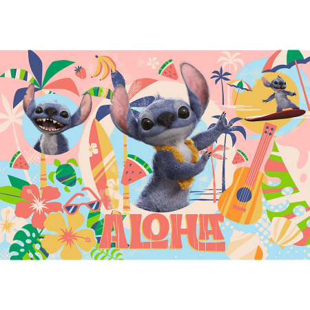 PUZZLE TREFL 100 DISNEY STITCH SI PRIETENII IN ACTIUNE [1]