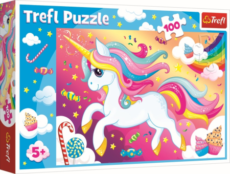 Puzzle - PUZZLE TREFL 100 FRUMOSUL UNICORN