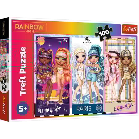 Puzzle - PUZZLE TREFL 100 RAINBOW HIGH PAPUSILE DEOSEBITE