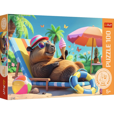 Puzzle - PUZZLE TREFL 100 RELAXARE IN STIL CAPIBARA