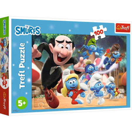 Puzzle - PUZZLE TREFL 100 STRUMFII LECTIILE LUI PAPA STRUMF