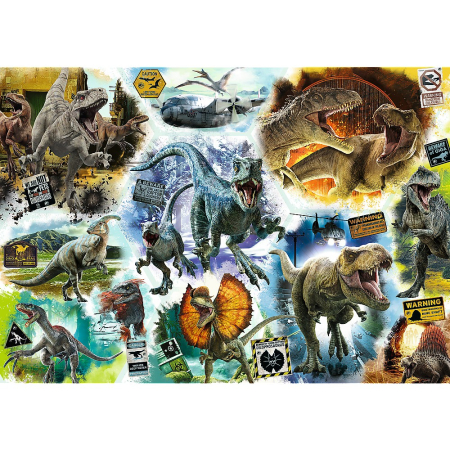 PUZZLE TREFL 1000 JURASSIC WORLD PE URMELE DINOZAURILOR [1]