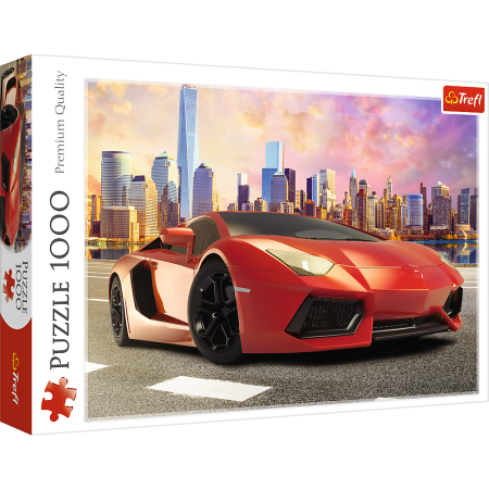 Puzzle - PUZZLE TREFL 1000 LAMBORGHINI ROSU