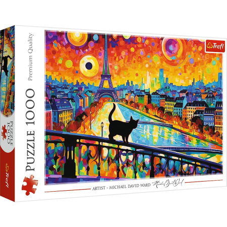 Puzzle - PUZZLE TREFL 1000 PISICA DIN PARIS