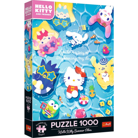 Puzzle - PUZZLE TREFL 1000 PREMIUM PLUS HELLO KITTY RELAXARE DE VARA