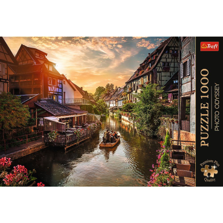 PUZZLE TREFL 1000 PREMIUM PLUS PHOTO ODYSSEY MICA VENETIE DIN COLMAR FRANTA [2]