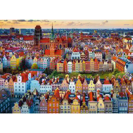 PUZZLE TREFL 1000 PREMIUM PLUS PHOTO ODYSSEY VEDERE A ORASULUI GDANSK POLONIA [1]