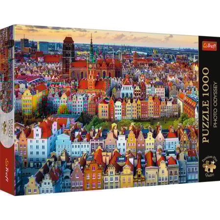 Puzzle - PUZZLE TREFL 1000 PREMIUM PLUS PHOTO ODYSSEY VEDERE A ORASULUI GDANSK POLONIA
