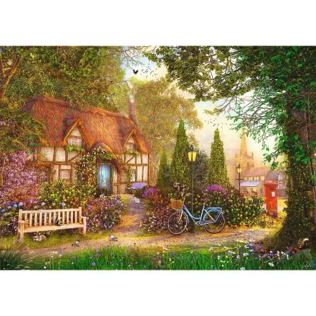 PUZZLE TREFL 1000 PREMIUM PLUS TEA TIME CABANA CU STUF [1]