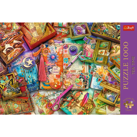 PUZZLE TREFL 1000 PREMIUM PLUS TEA TIME UN BIROU PLIN DE INSPIRATIE [2]