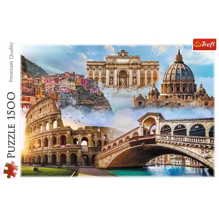 PUZZLE TREFL 1500 LOCURI FAVORITE DIN ITALIA [4]