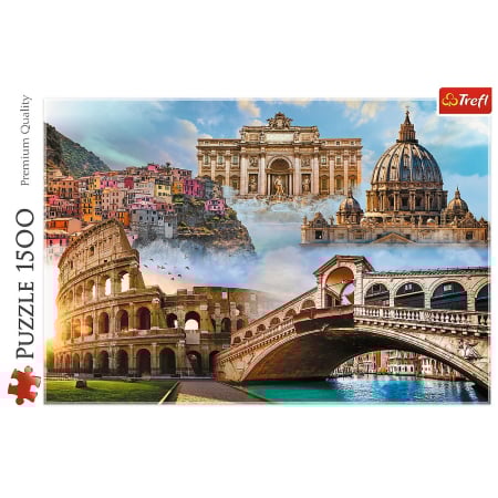 PUZZLE TREFL 1500 LOCURI FAVORITE DIN ITALIA [3]