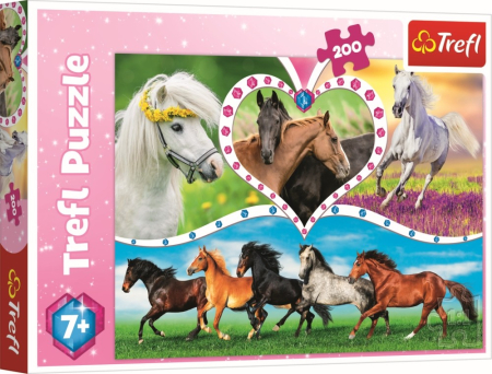 Puzzle - PUZZLE TREFL 200 FRUMOSII CAI