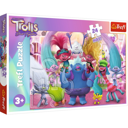 Puzzle - PUZZLE TREFL 24 MAXI IN LUMEA TROLILOR