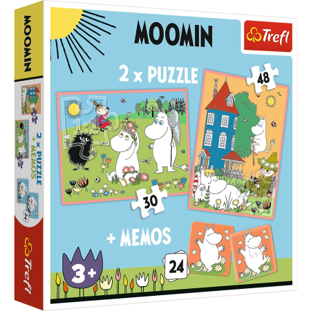 Puzzle - PUZZLE TREFL 2IN1 MEMO MOOMIN