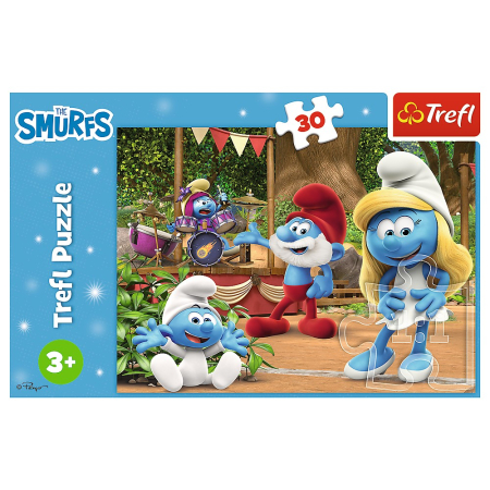 PUZZLE TREFL 30 STRUMFII STRUMFITA SI STRUMFII [2]