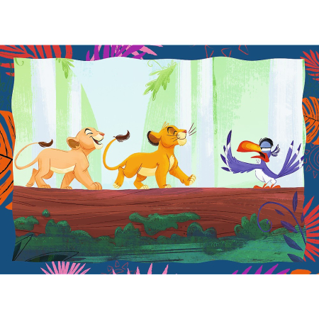 PUZZLE TREFL 4IN1 DISNEY REGELE LEU [1]