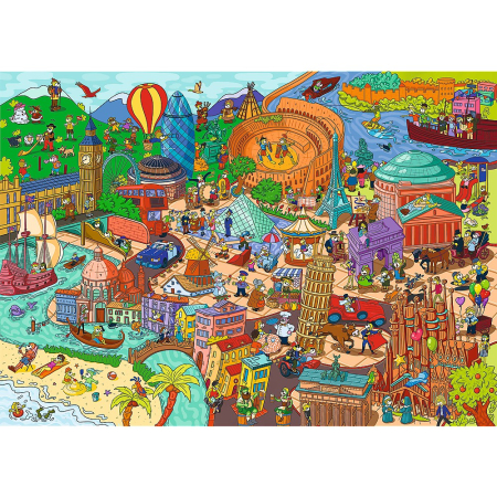 PUZZLE TREFL 500 SPY GUY OBIECTE PIERDUTE IN EUROPA [1]