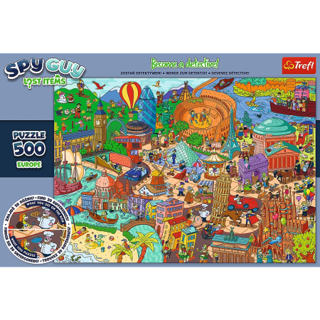 PUZZLE TREFL 500 SPY GUY OBIECTE PIERDUTE IN EUROPA [2]